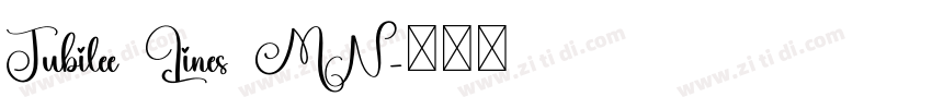 Jubilee Lines MN字体转换